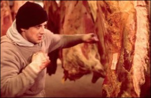 I didn't punch any meat