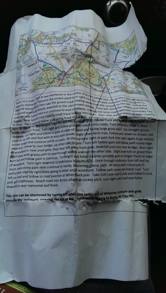 A very well used route guide!