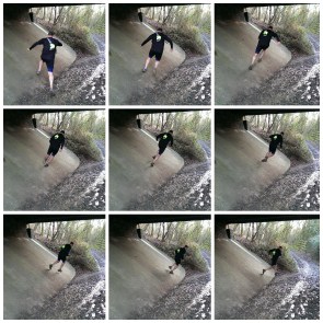 Defying gravity to avoid the mud.